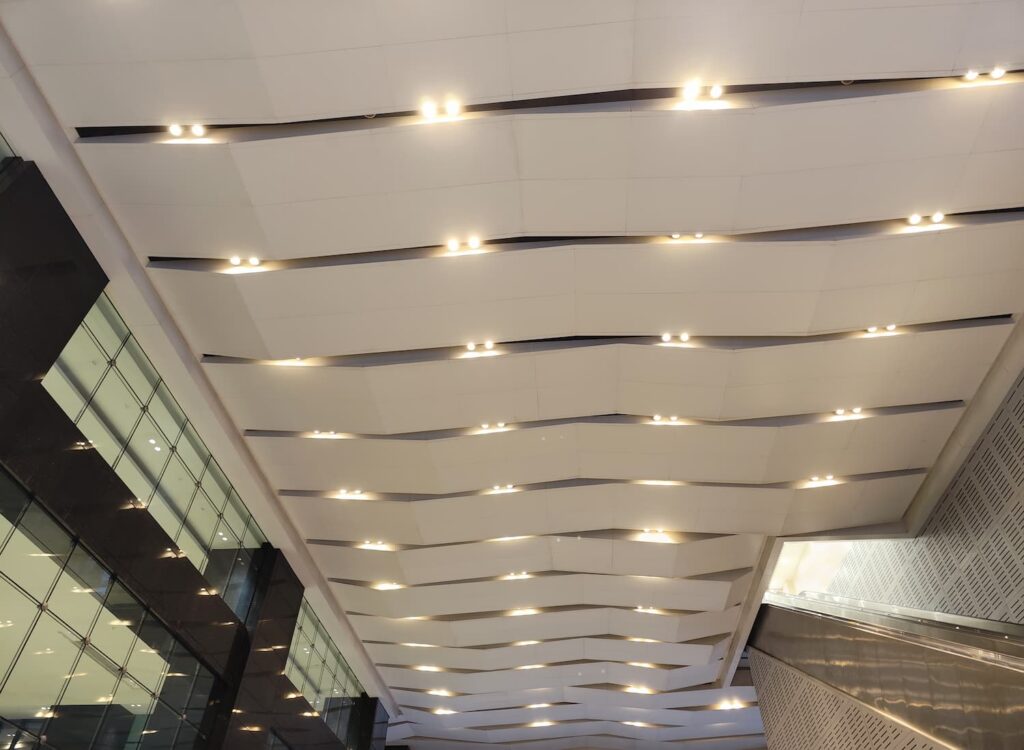 Electrical work in ceiling